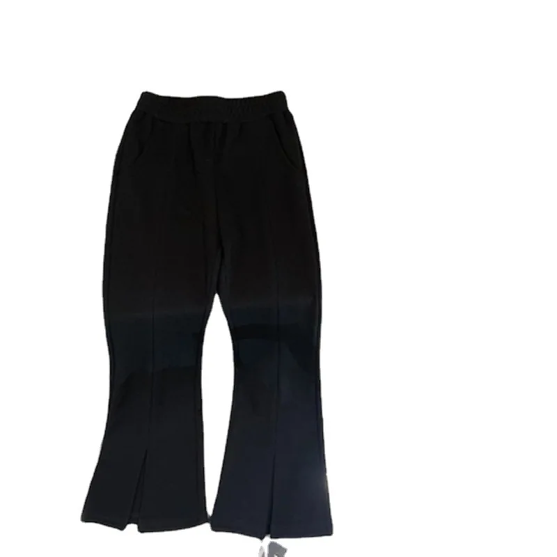 Summer Girls' Clothing Sets Fashion Solid Mesh Girls' Shirt Top+Flare Pants Baby Kids Clothes Suit Children Clothing