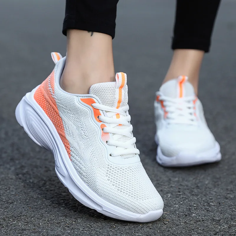 

Students Women Sport Running Shoes for Seniors Mesh Sneakers Breathable Walking Women Sneakers Comfortable White Fashion Casual