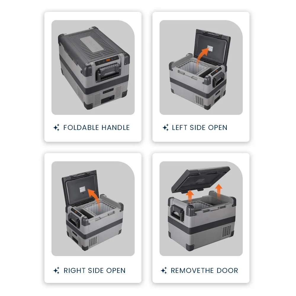 Evercool 33L DC 12v 24v AC 110V 220V Мини-автомобильный холодильник Портативный и морозильники