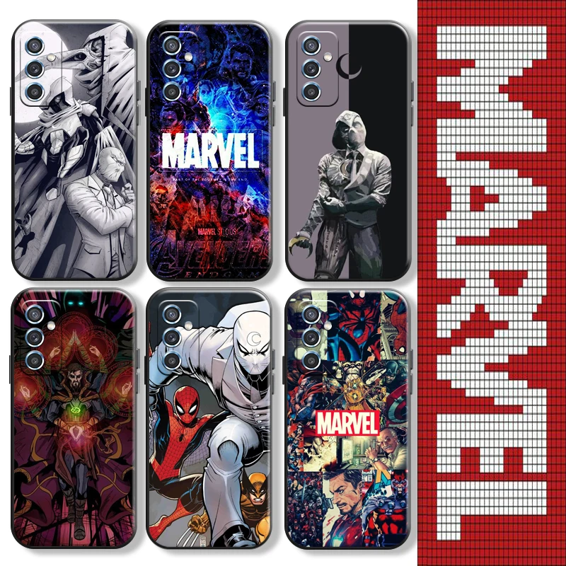 

Marvel Logo Black White Comics For Samsung S8 S9 Plus S10 S10E S20 S21 FE Lite Ultra Plus Phone Case Carcasa Soft