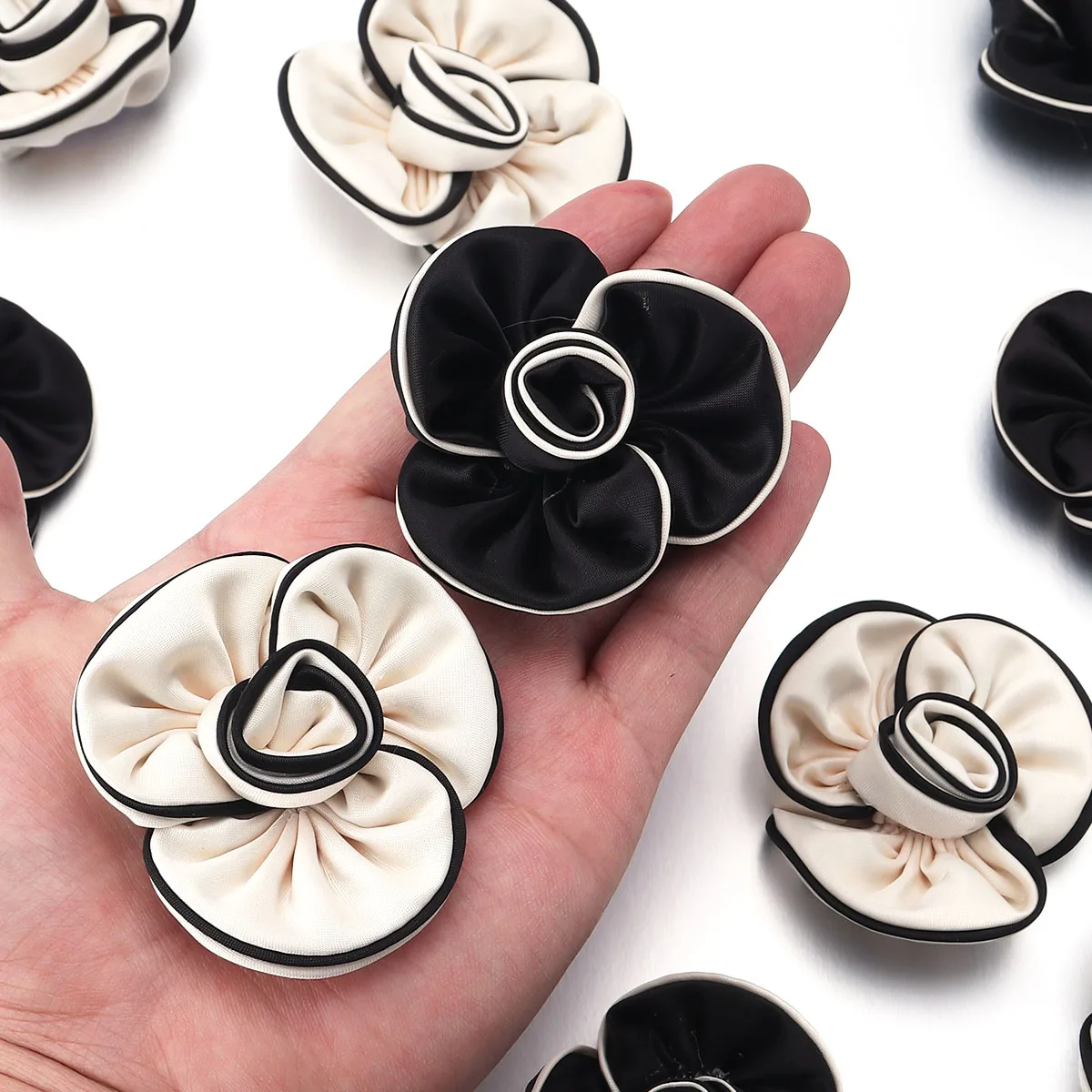 4/6 см ткань с цветком камелии клейкая одежда аксессуары искусственный цветок