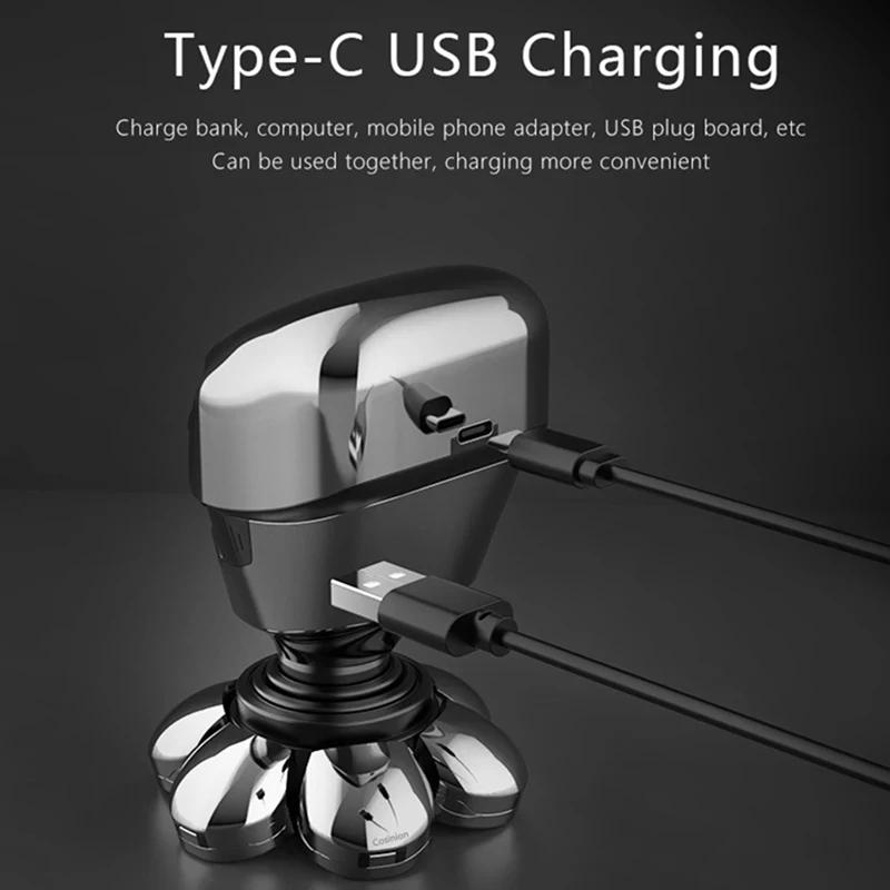 Премиум Мужская 4D электрическая фотолампа-5 в 1: борода нос триммер для ушей и