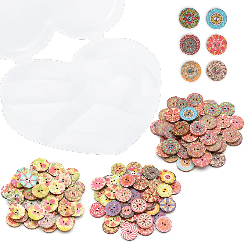 

MIUSIE 200 Pcs Sewing Buttons Multicolor Round Decorative Buttons For DIY Handmade Clothing Sweater Overcoat Sewing Accessories