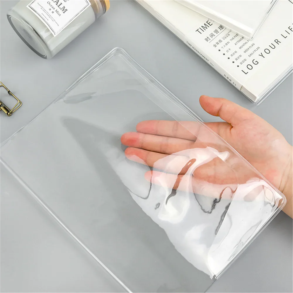 

PVC Cover Transparent Protective Case Film Sleeve A5/A6 Notebook Waterproof Planner Book Diary Students Wrapping Films Protector