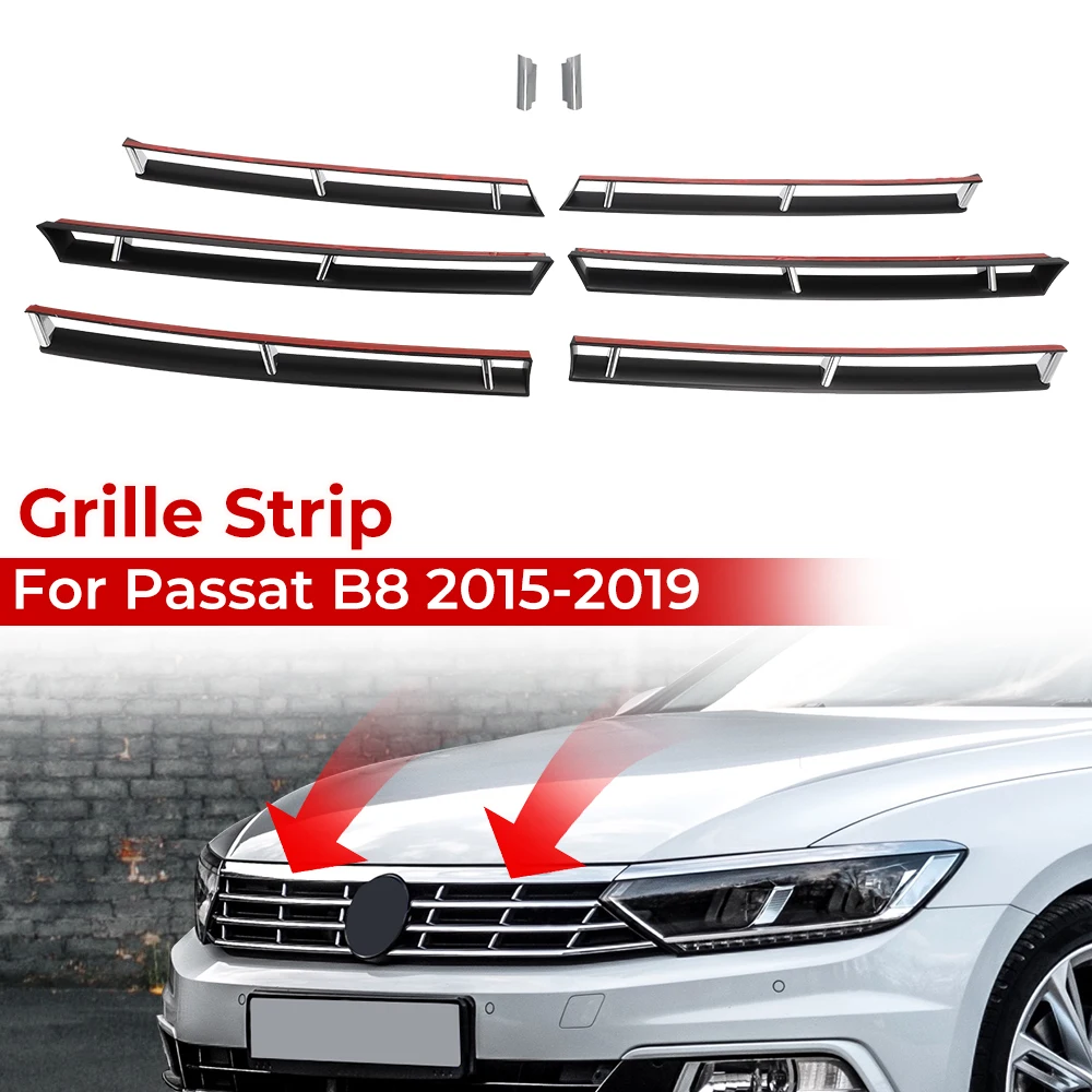 Передняя решетка хромированная полоса для VW Passat B8 вариант 2015 2016 2017 2018 модель