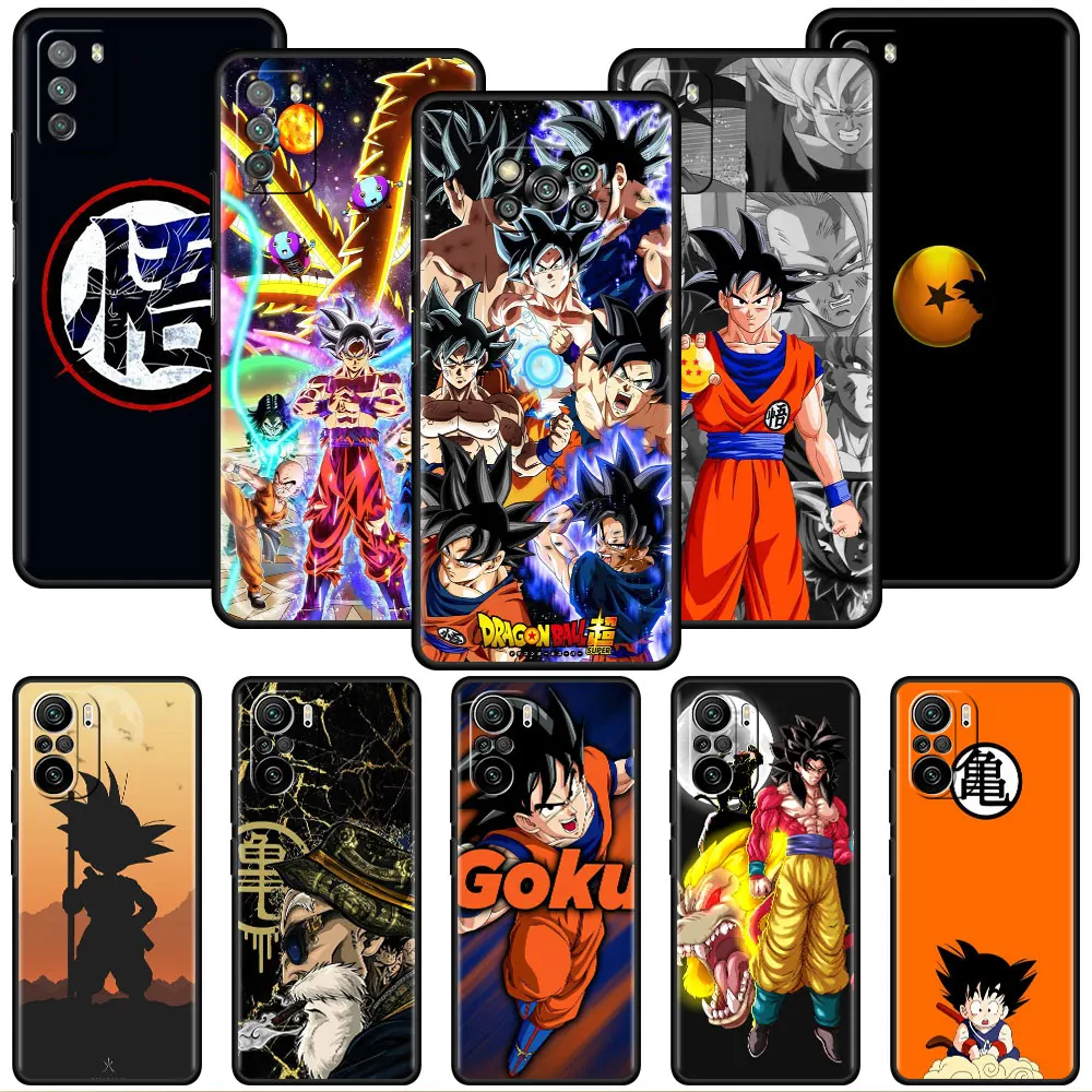 

Luxury Black Phone Case For Xiaomi Redmi Note 11 10 9 8 7 Pro 9S 9A 9C 10s 8T K40 10C 10S Funda Cover Hot Japanese Anime