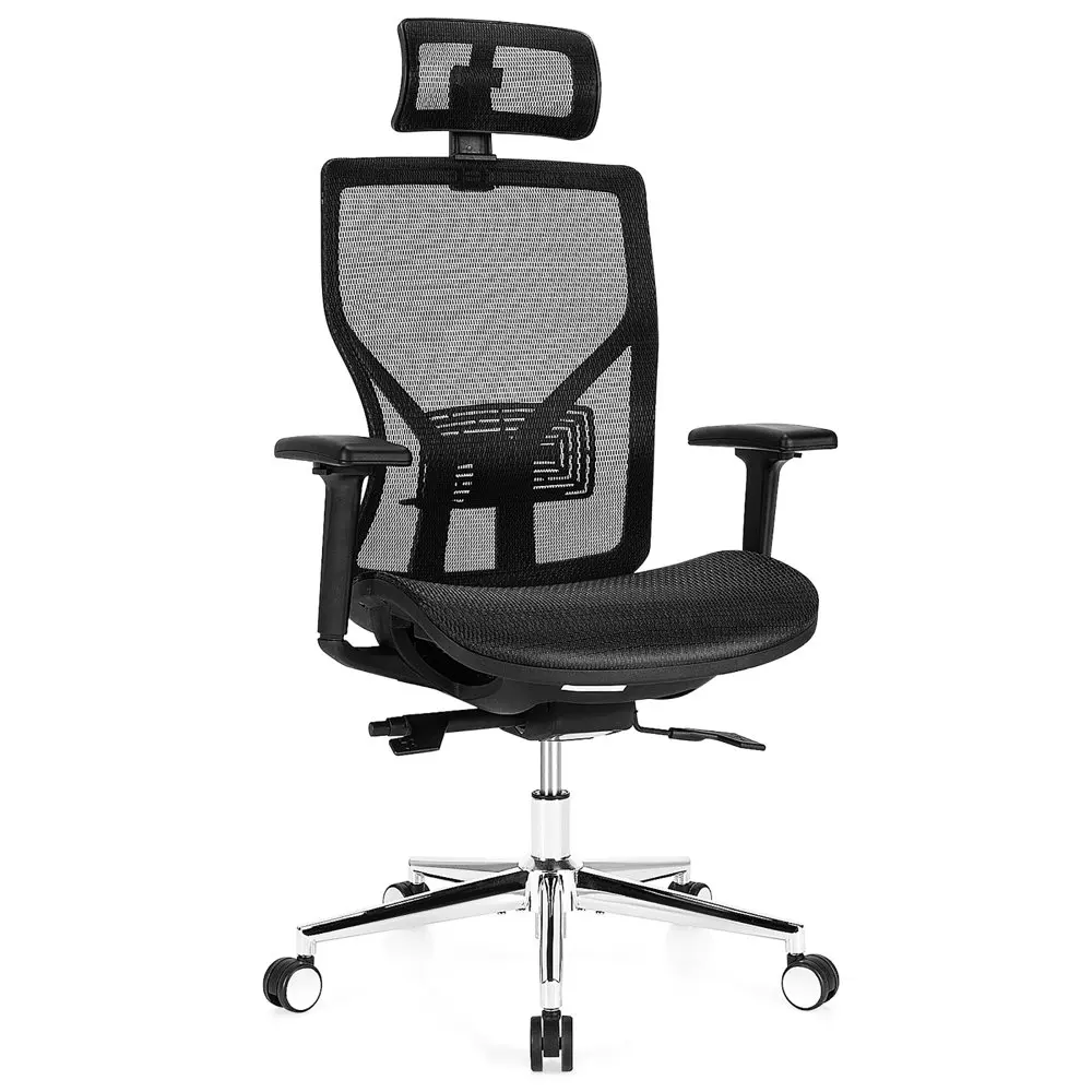 

Эргономичное офисное кресло с высокой спинкой, Сетчатое кресло с регулируемой поддержкой поясницы