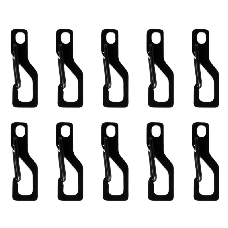 Зажим из нержавеющей стали для карабинов 10 шт