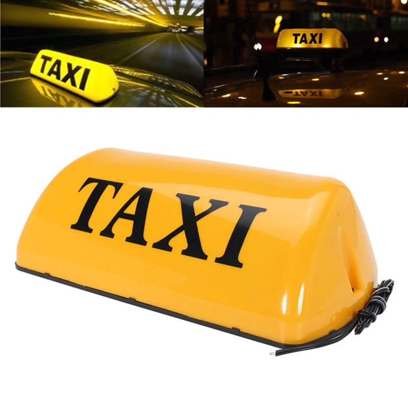 Señal de Taxi para techo de coche, lámpara magnética LED de 12V, resistente al agua, brillante, para tablero superior