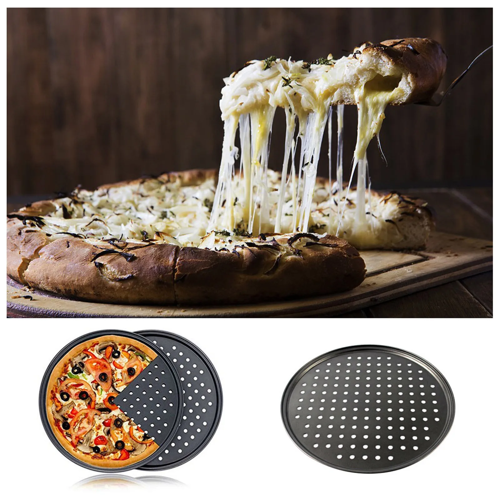 Baking Toothpaste Coating Tool Carbon for DIY Pan Crisper Home Portable Steel Pizza Non-Stick Kitchen，Dining & Bar