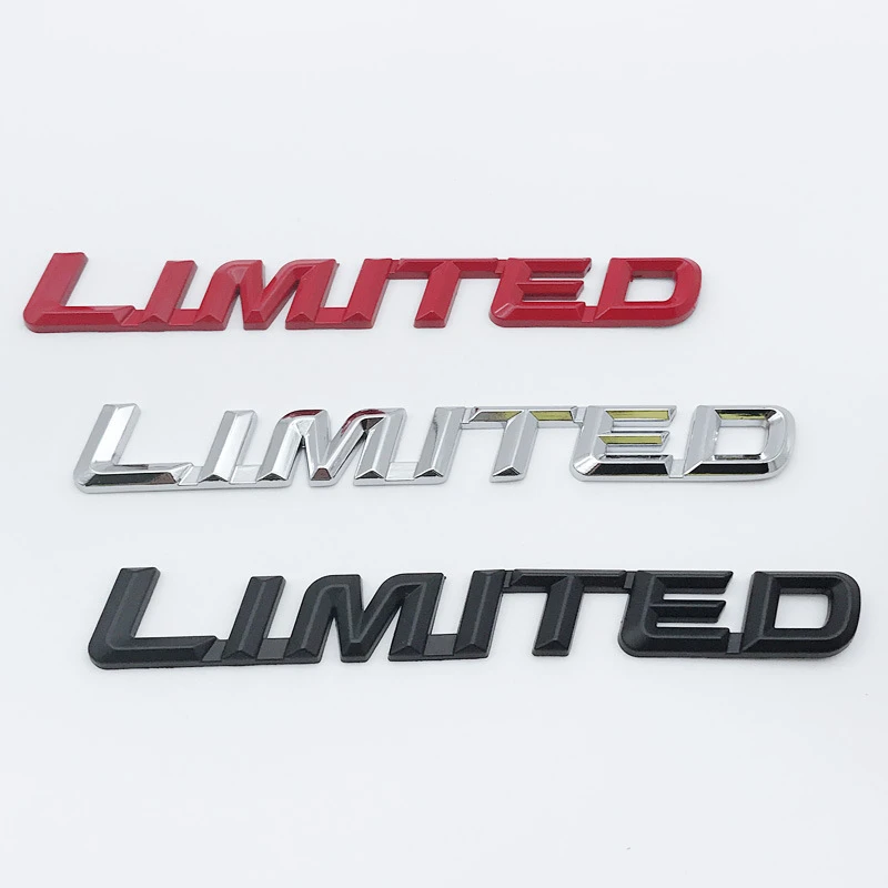 New Limited 3D Zinc Alloy Emblem Car Fender Side Trunk Rear Lid Badge for Honda Toyota Nissan Mazda Ford Hyundai Jeep Kia VW