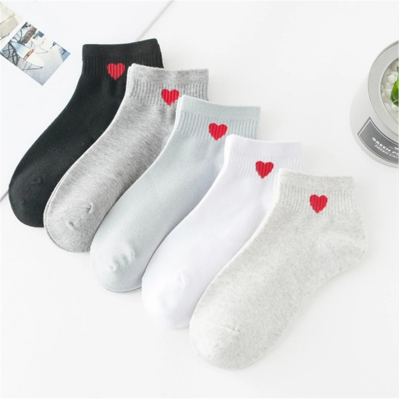 

Носки женские Короткие хлопковые, 10 шт. = 5 пар