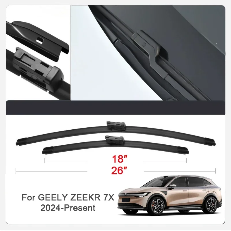 

2 шт. для GEELY SMART # 1 # 3 # 5 ZEEKR 001 007 7X 009 X автомобильное лезвие, резиновый стеклоочиститель для очистки лобового стекла, защита автомобиля, внешний аксессуар