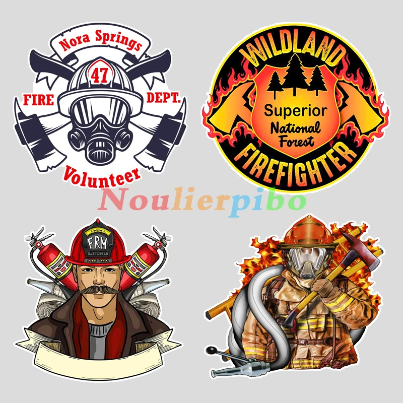 

Car Sticker Firemen Fire Cool Fireman Skull Fire Helmet Rescue Fireman Department Fireman Pee on Fire Car Decoration