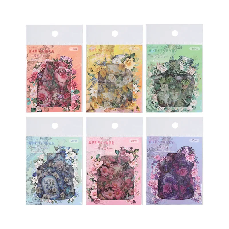 Водонепроницаемые наклейки для коллажей 30 шт