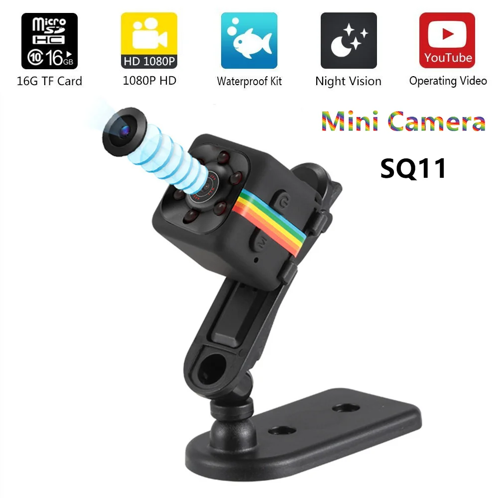 

Sq11 Mini Camera HD 1080P Sensor Night Vision Camcorder Motion Detection DVR Micro Camera Sport DV Video Ultra Small Cam SQ 11