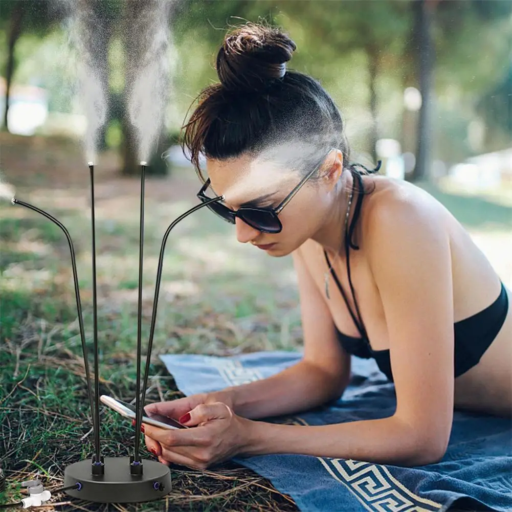 

Стоячая Туманная система охлаждения портативный стенд мистер для внутреннего дворика бассейн двор, Детская водная игра, охлаждение домашн...