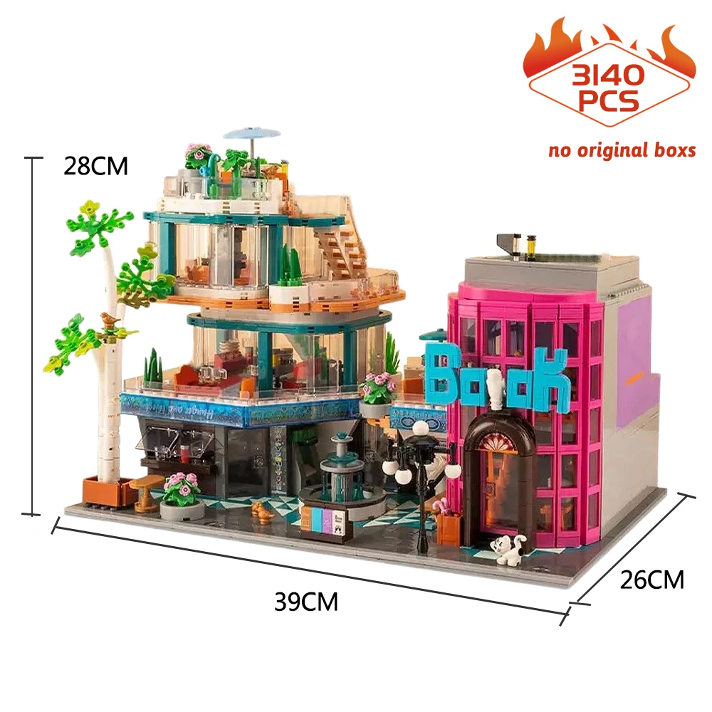 10507 креативный эксперт Moc Фэнтези Плаза уличный вид кирпичи модульная модель дома