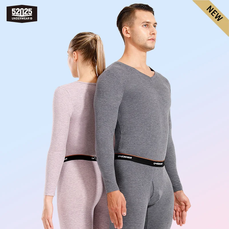 

Men Thermal Underwear Women Thermal Underwear Warm Flce-lined Double-faced Two-color Base Layer Comfortable Long Johns