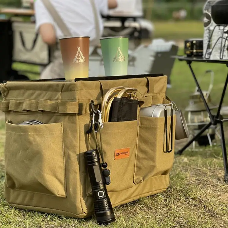 

Storage Box Oxford Cloth Large Capacity Camping Storage Handbag Foldable Portable Outdoor Kit Tactical Storage Bag Storage Bag