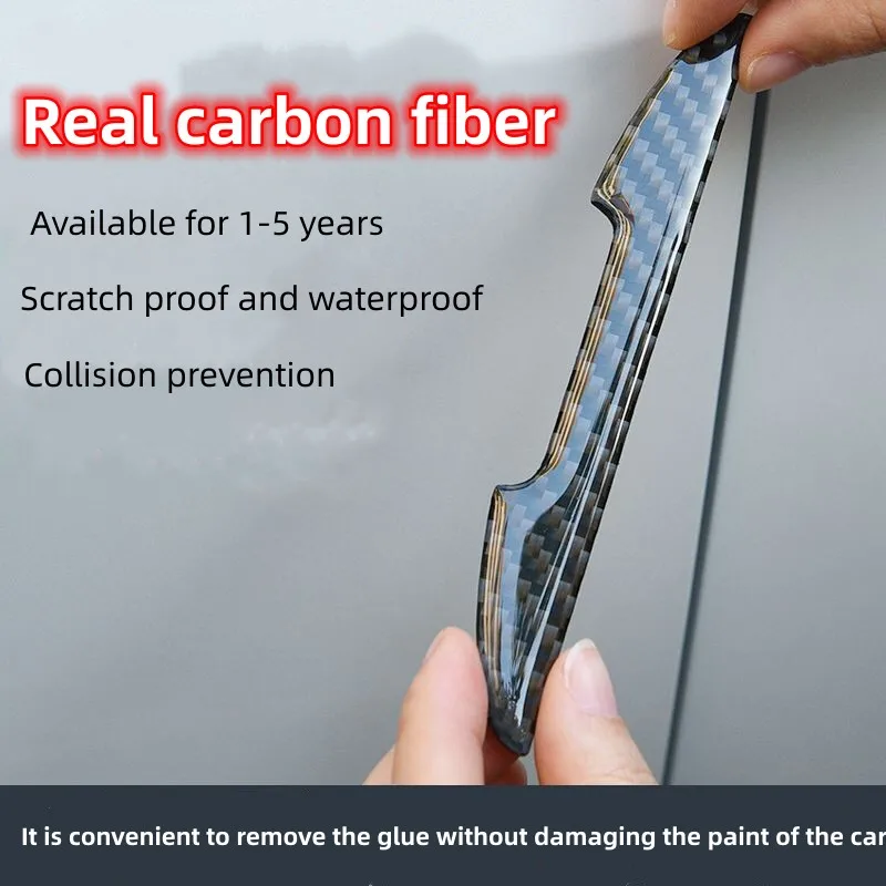 

Applicable to Infiniti QX60Q50Q70L car door carbon fiber anti-collision strip universal anti scratch protective adhesive