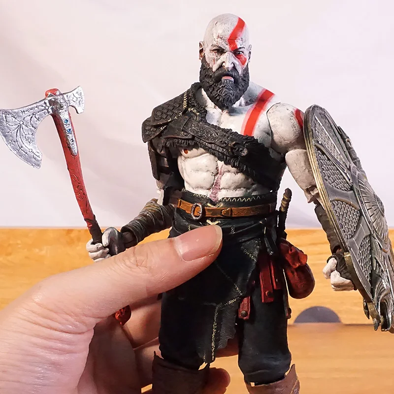 NECA: God of War Классическая игра PS4 Kratos Фигурка ПВХ Коллекционная модель Игрушки Кукла