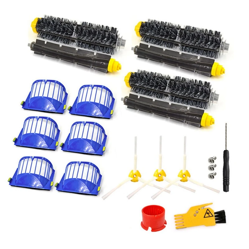 

For Irobot Roomba 600 Series 605 615 616 620 621 631 651 650 690 HEPA Filter Main Side Brush Robotic Vacuum Cleaner Part