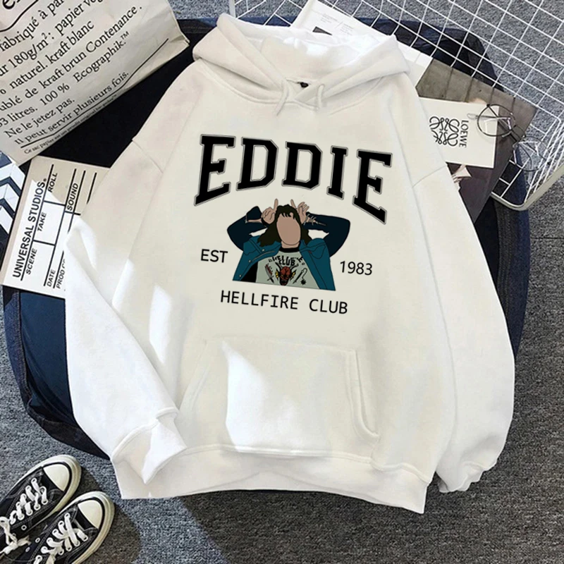 

Странные дела, ранний свет, Женская графическая уличная одежда Эдди мунс, топ унисекс, мультяшная одежда, модные женские свитшоты