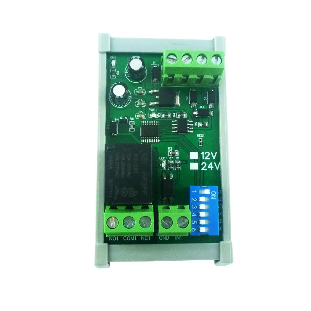 

DC 24V 1/2/4 Channel Digital Relay Switch DiDo Multifunction RS485 PLC IO Expanding Board Standard Modbus RTU Relay Module