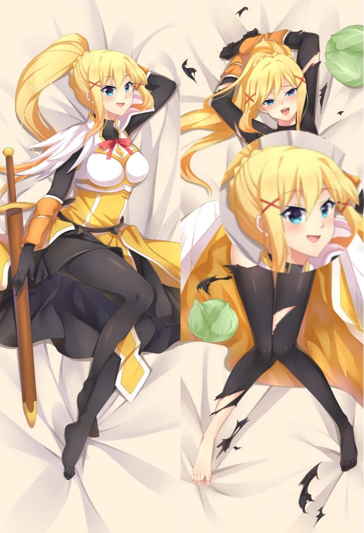 Аниме благословит Красивый мир темнота косплей фотоальбом обнимающий тело