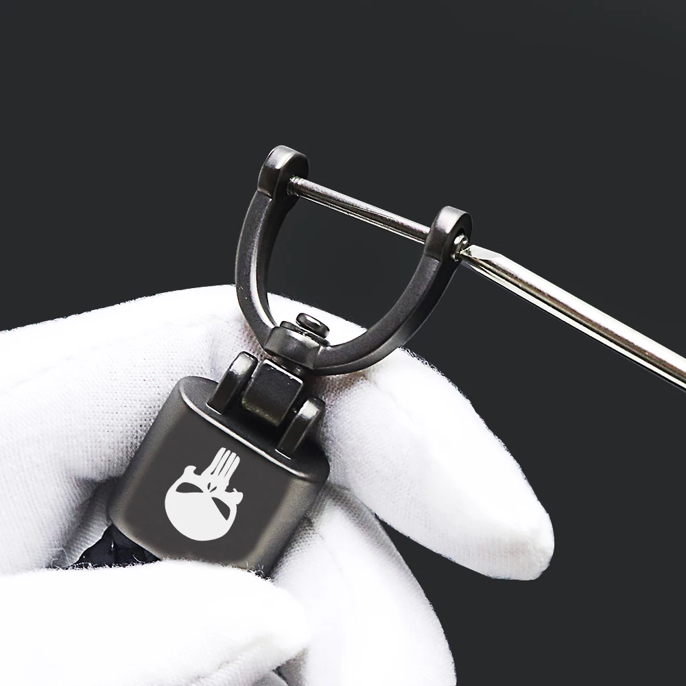 Кожаный Автомобильный брелок для ключей с изображением призрака черепа Honda ford