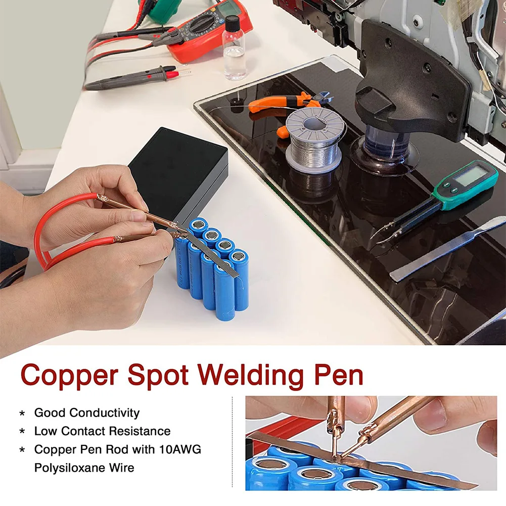 

Mini Spot Welding with Pen 6 Gears Adjustable Spot Welder Power Bank Lightweight Low Power Consumption for 18650 Lithium Battery