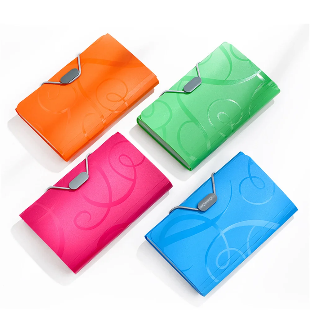 

A6 Organ Bag Expanding File Folder For Documents Candy Colors Document Folders School Supplies Organizer Office Binder