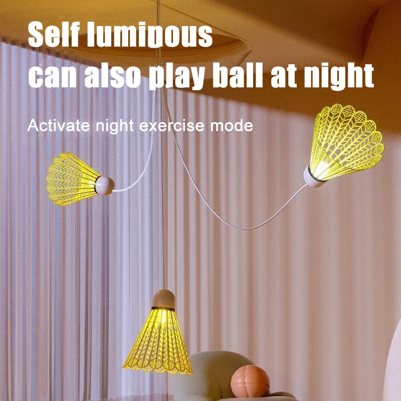 Одиночный тренировочный тренажер для бадминтона автоматический отскок