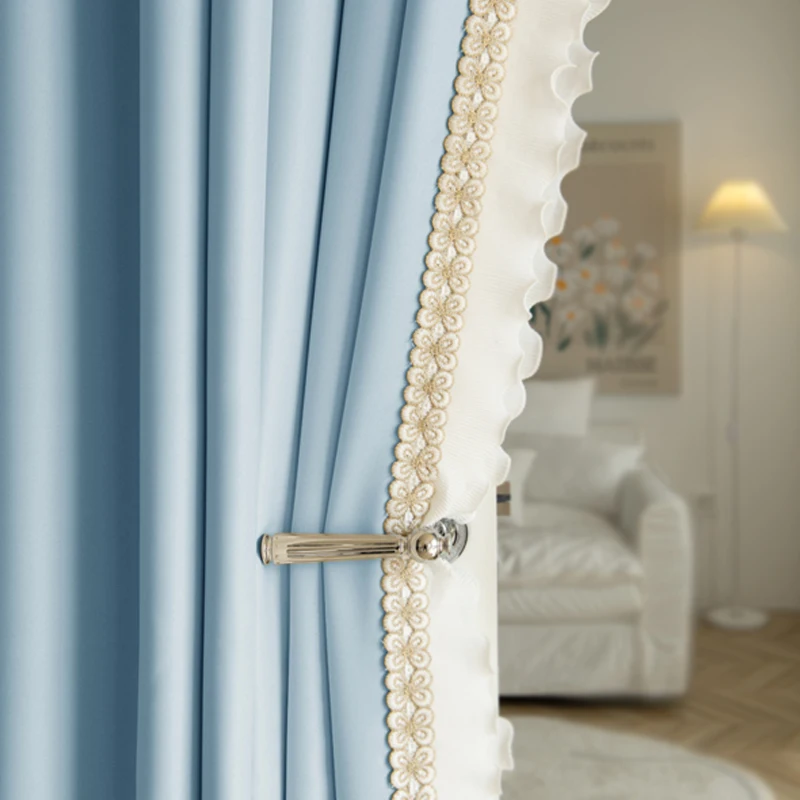 Шифоновые занавески кремового цвета