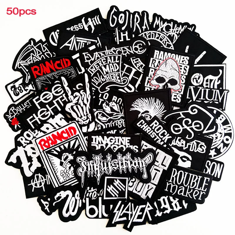  нашивки с вышивкой в стиле панк 50