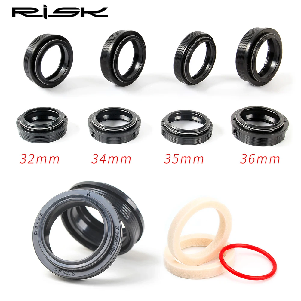 Bicycle Front Fork Dust Seal 32mm 34 35 36mm Dust Seal&Foam Ring For Fox/Rockshox/Magura/X-fusion/Manitou Fork Repair Kits Parts