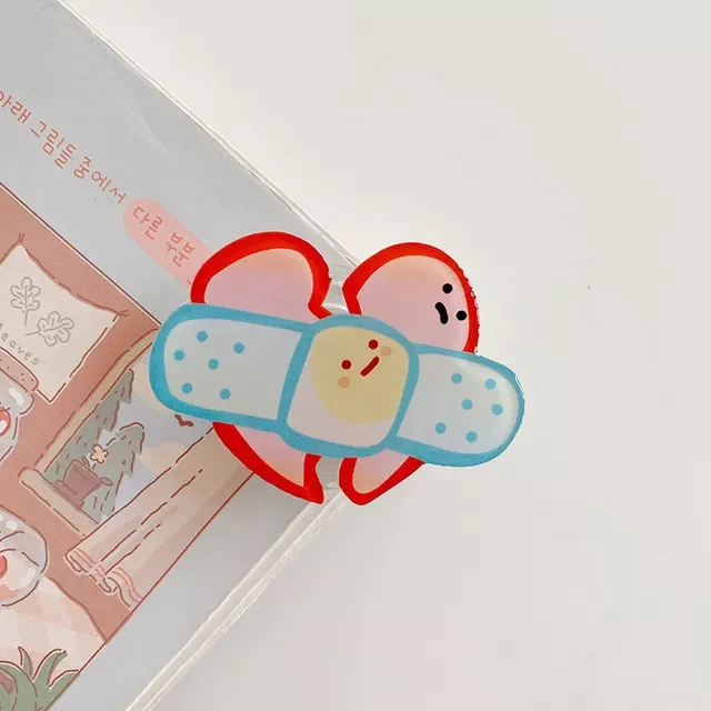 

Color Lined Transparent Bear Love Phone Bracket Grip TokFor iPhone 11 12 13 Pro Max Mini Smart Phone Case Holder Griptok