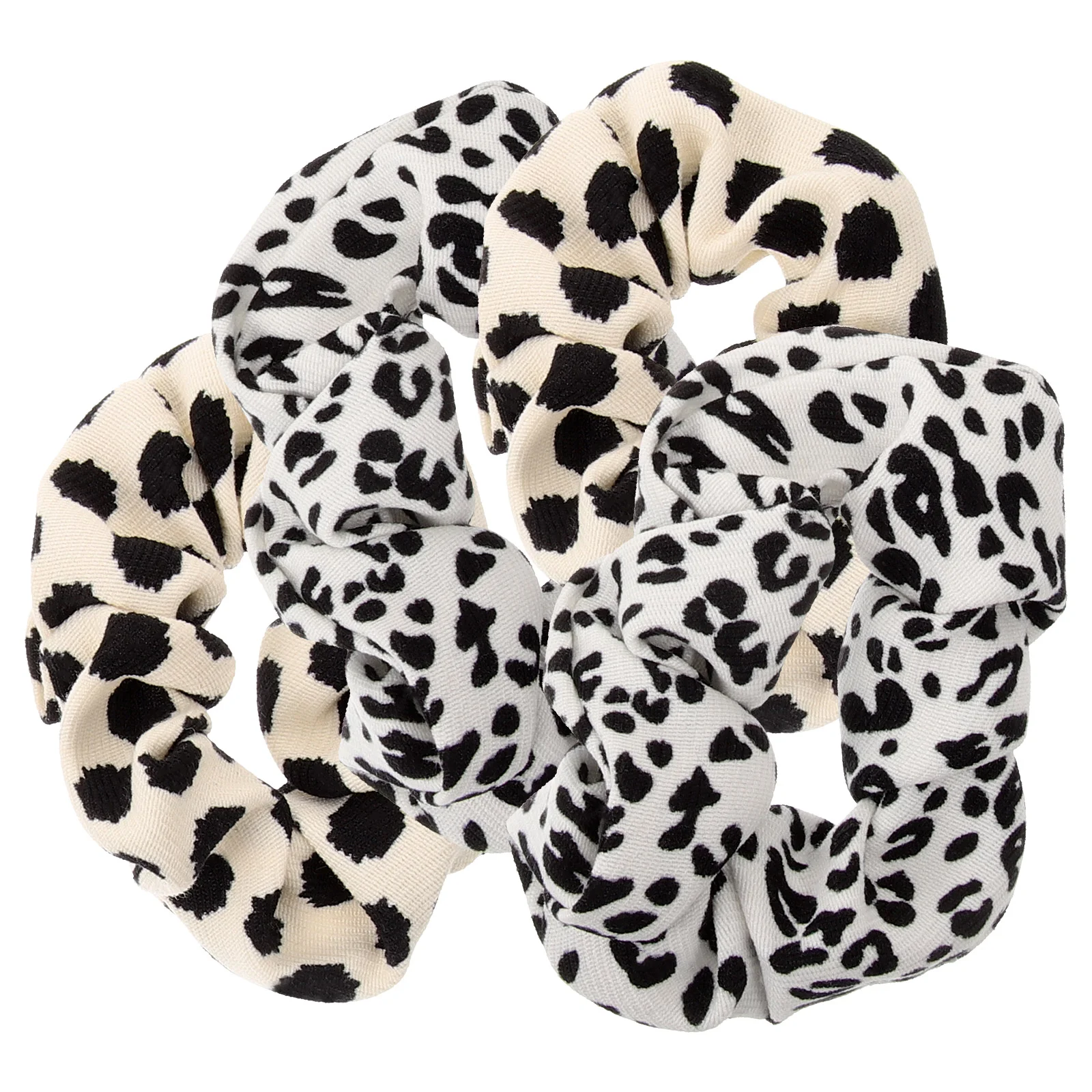 

4 Pcs Dot Large Intestine Hair Band Miss Accessories for Girls Fabric Women Ties