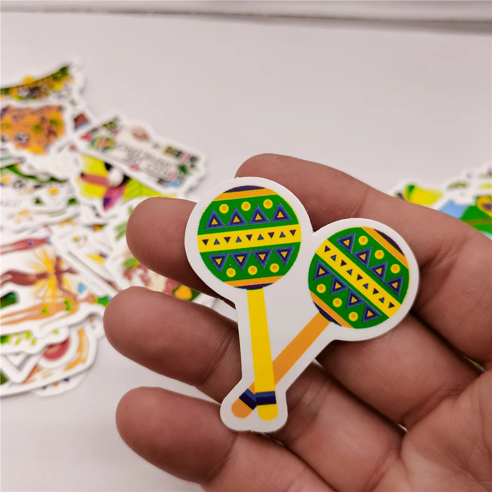 Наклейки для танцев и песен в Бразилии 1/10/20/30/50 шт.