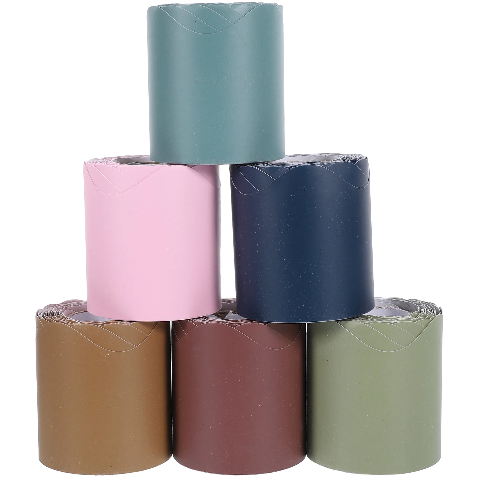

6 Rolls Border Paper for Bulletin Board Blackboard Border Classroom Border Scalloped Paper