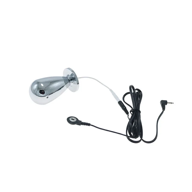 Металлический анальный массажер