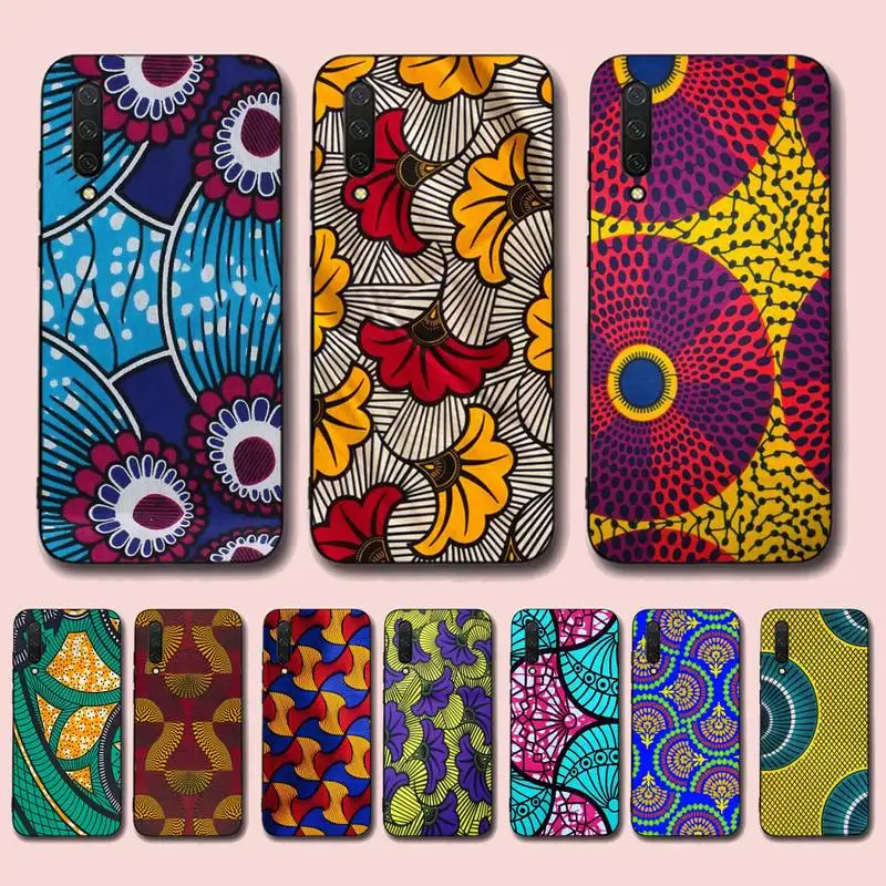 

African Wax Fabric Phone Case for Xiaomi mi 5 6 8 9 10 lite pro SE Mix 2s 3 F1 Max2 3
