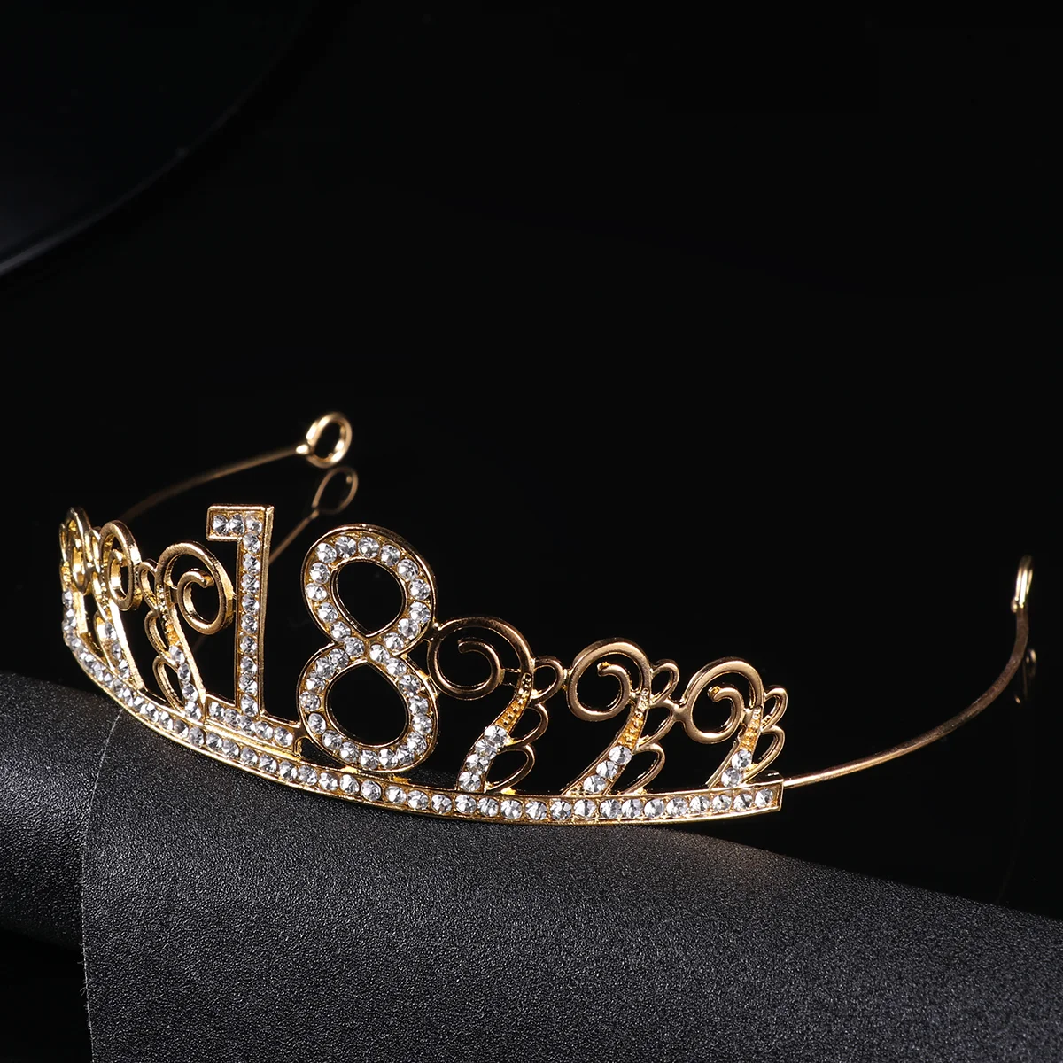 

Birthday18Thgirls Sash Hairwomenrhinestone Alloy Tiaraaccessiories Tiaras Number50Th Crystal Gold Headband Accessories Rose