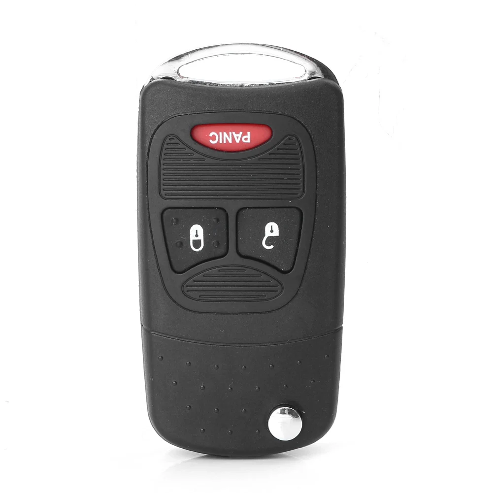 Автомобильный черный необрезанный откидной ключ для Dodge Caliber/Nitro/Ram1500/ Ram2500/ Ram3500/