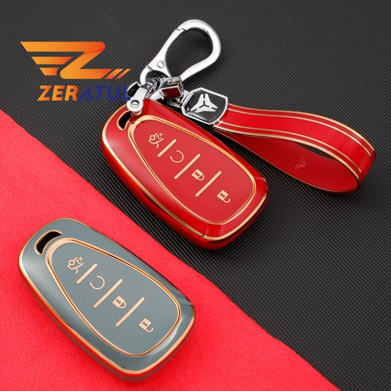 

For Chevrolet Cruze Spark Sonic Camaro Volt Bolt Trax Malibu Captiva Lacetti Aveo Car Smart Key Cover Case Keychain Protector