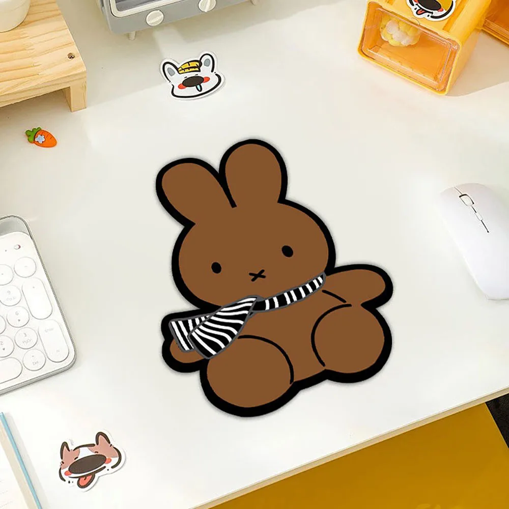 Kawaii Miffy милый коврик для мыши с мультяшным кроликом и принтом, офисный стол, портативная компьютерная клавиатура, нескользящий настольный коврик, подарок для девочки (art.: 3920cf84d7dea) - 3920cf84d7dea