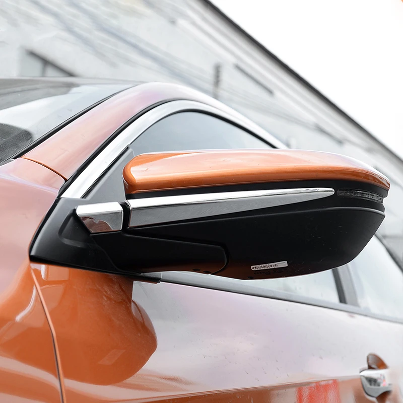 

For Honda Civic 10th 2016-2018 2019 ABS Plastic Chrome Car Rearview mirror decoration strip Cover Protector car Accessories