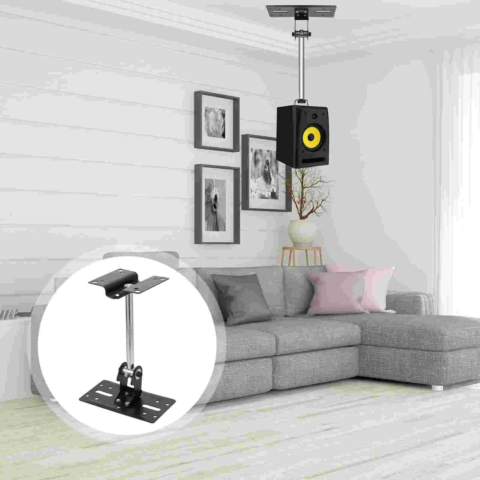 

1pc Wall Audio Storage Shelf Audio Stand Rotated Speaker Support Rack