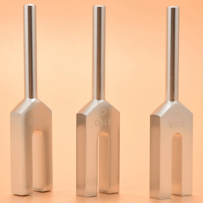 4Pcs/Set Aluminum Alloy Angel Crystal Tuning Fork 4096Hz/4160Hz/4225Hz Energy